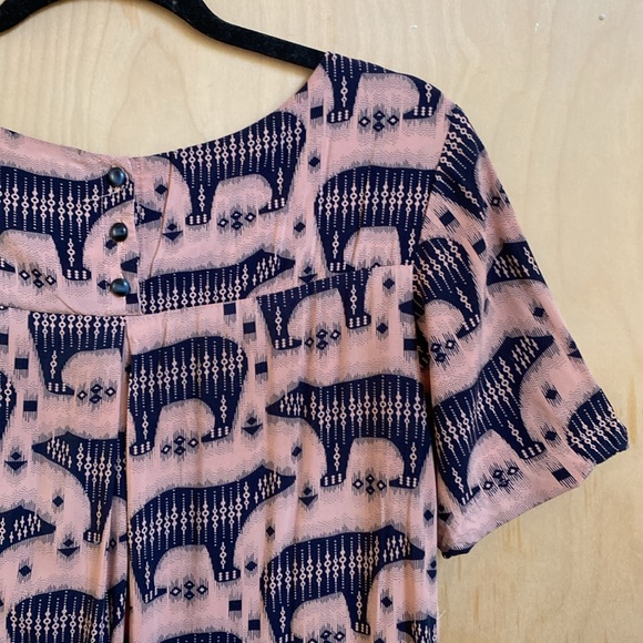 Anthropologie | Bear Print Dress 4 - Picture 8 of 10